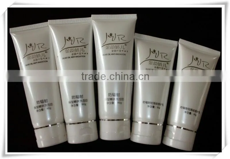 PVC Empty Cosmetic Extruded Tube Packaging Hair Cream Tube