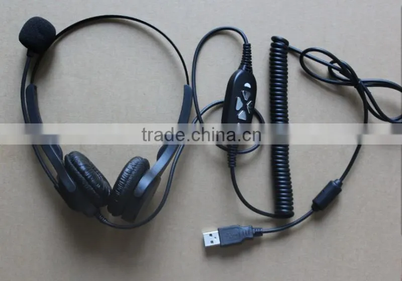 Professional call center RJ9/RJ11 telephone headset