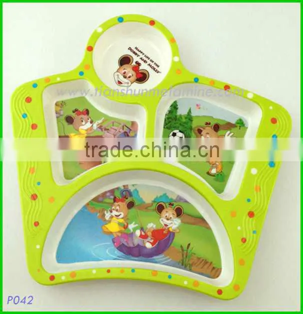 Trays melamine , children breakfast trays