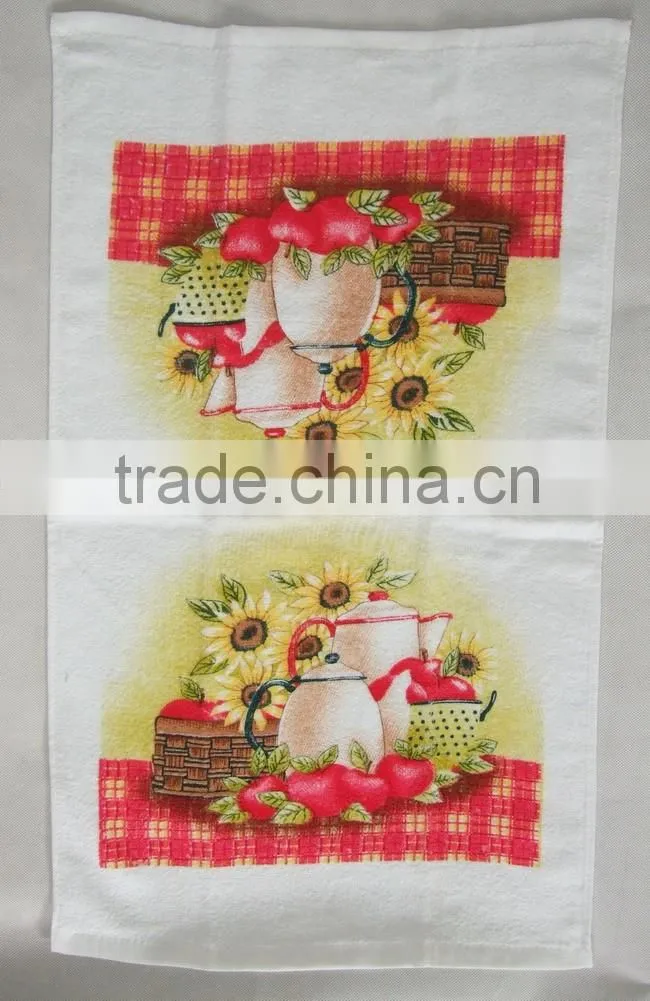 cotton printed kitchen towel/tea towel softextile wholesale made in China