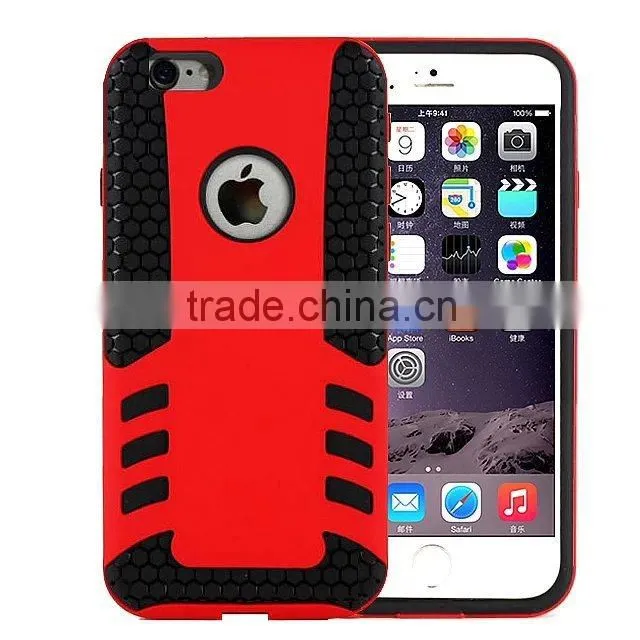 Dual Layer High Impact Hybrid Armor Silicone+PC Rugged Case for Apple iPhone 6 Plus