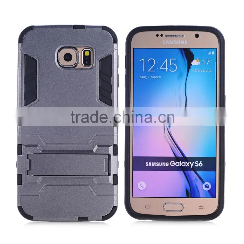 Hard hybrid silicone+pc case for Samsung Galaxy S6 armor case,for Samsung Galaxy S6 case