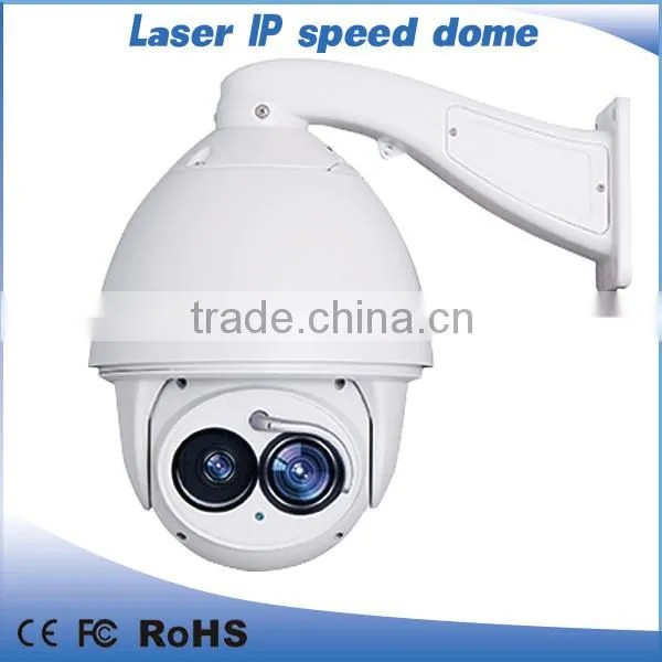 Auto tracking Night Vision 300m long distance Laser PTZ Camera