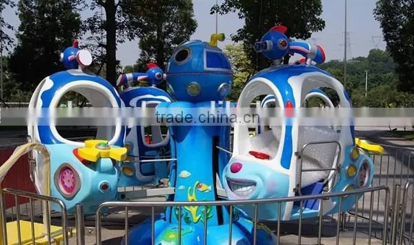 new hot Shopping mall outdoor game rides rotating big eye plane amusement rides for kids
