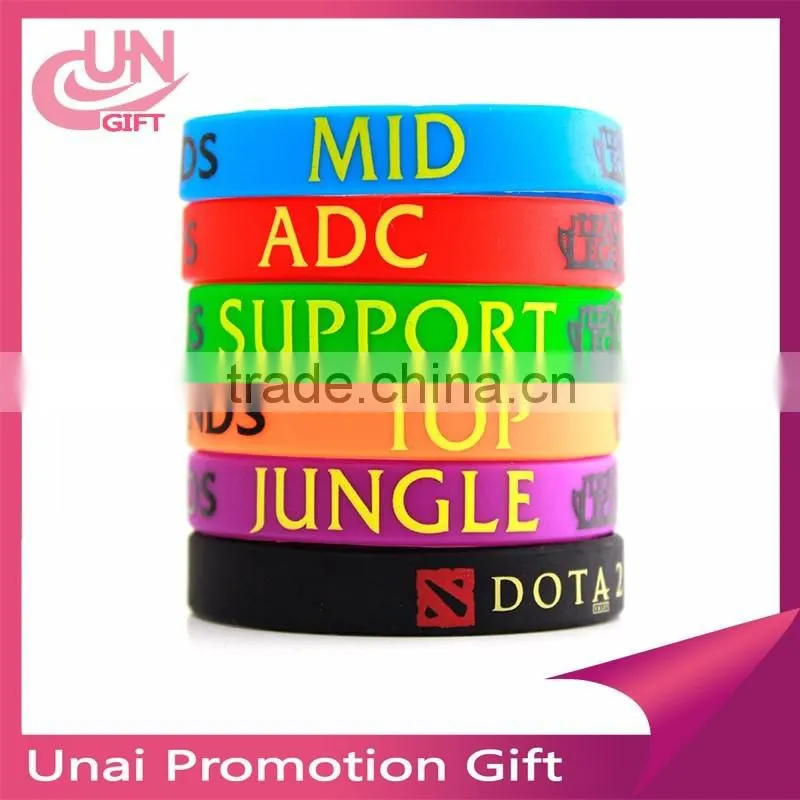 Wholesale silicone bracelet print logo manufacturer #F-874