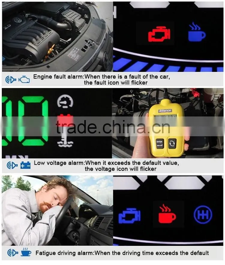 5'5 E300 Car HUD Head Up Display Speed, RPM, Water Temp,E300 HUD Fuel Consumption Speed, Throttle Angle, OBD2, OBDII Interface