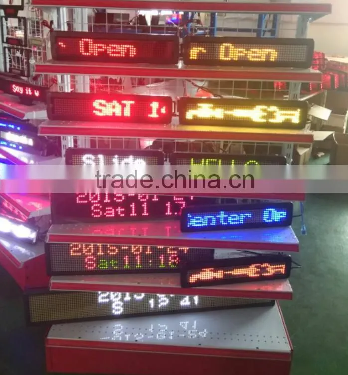 2016 Shenzhen manufacturer 7*80dots P7.62mm bus led display board