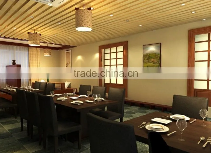 2016 new wooden furniture designs durable restaurant table and chairs set for sale