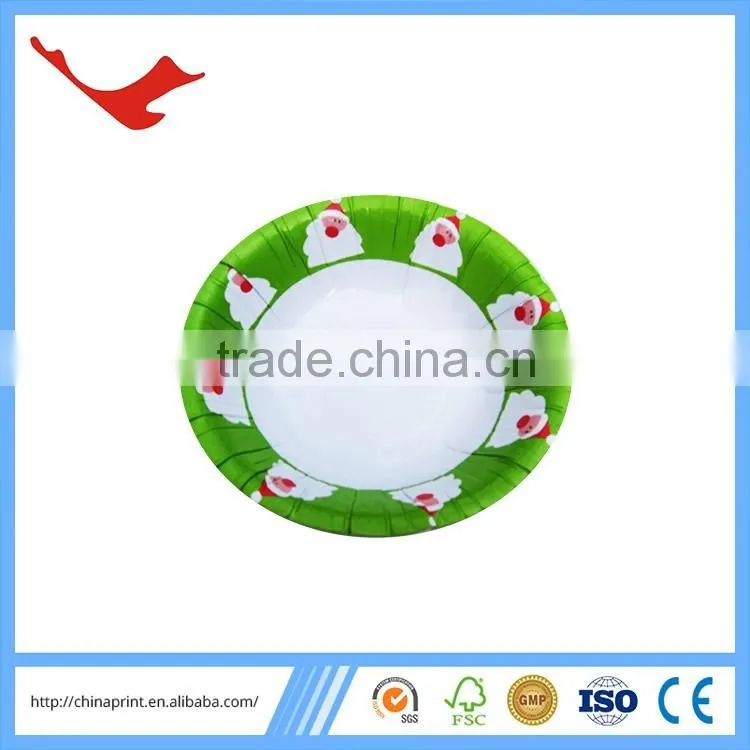 007 christmas custom printed disposable paper soup bowl