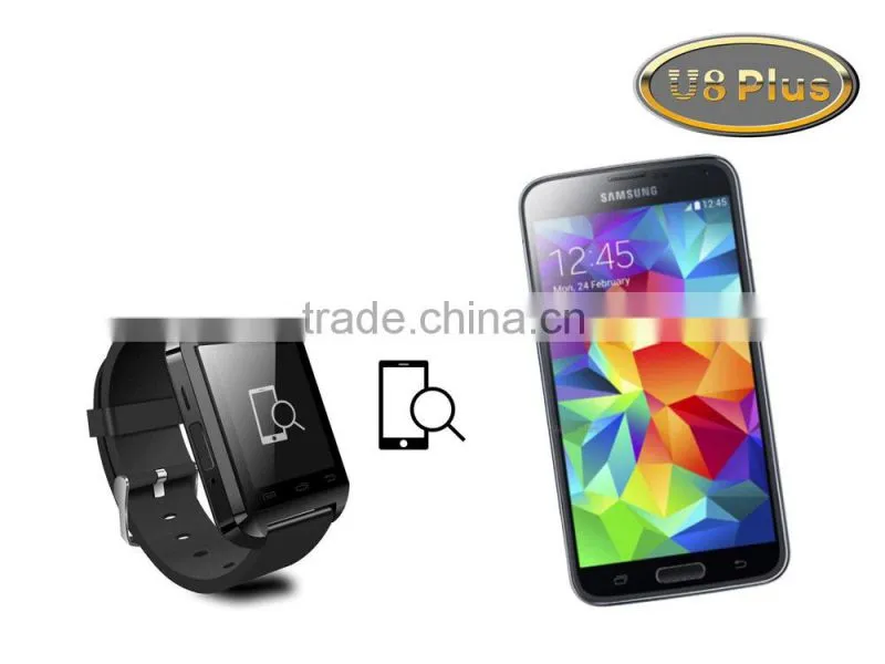 Bluetooth Smart Watch WristWatch U8 Plus Fit for Smartphones IOS Android Apple iphone 5/5C/5S/6 Android Samsung S4/S5/S6/Note4