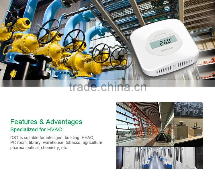 Wall Mount Temperature Humidity Meter Detector RS485 DST1000 Temperature Humidity Transmitter For HVAC