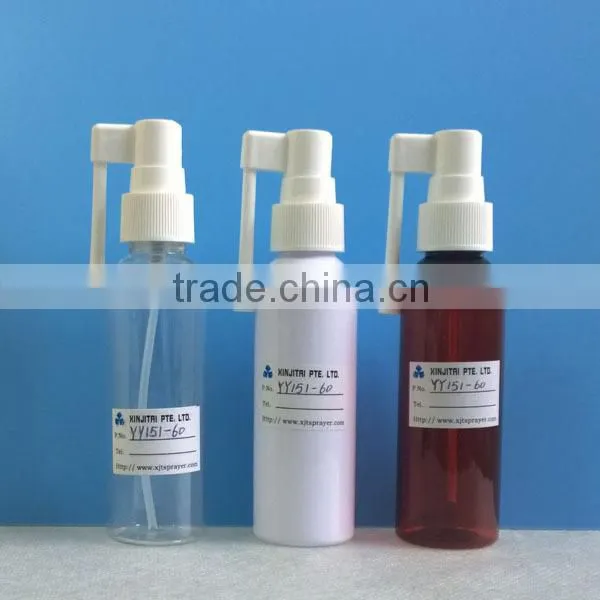 60ml Cosmo Bullet Shape PET Oral Spray Bottle