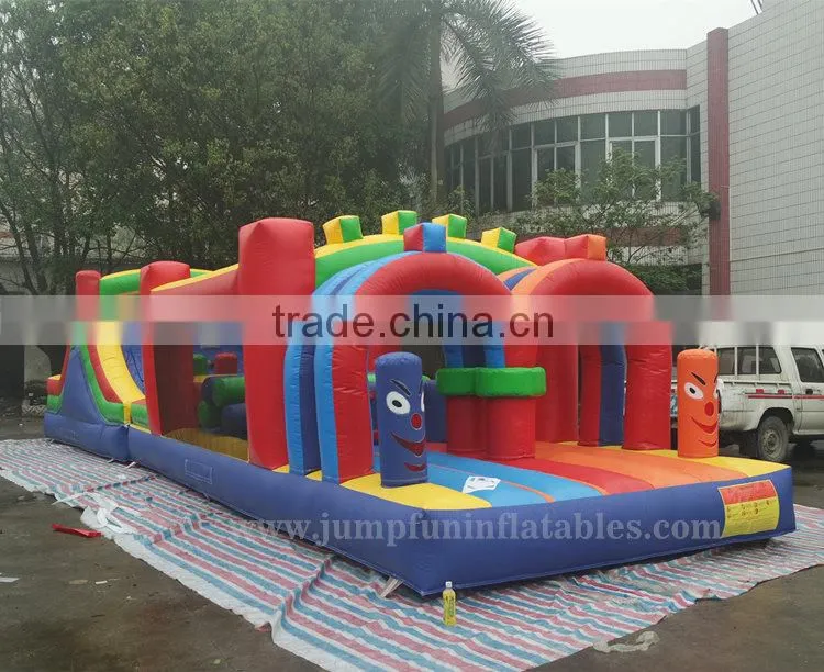 large fun city inflatable adventure slide for adults and kids