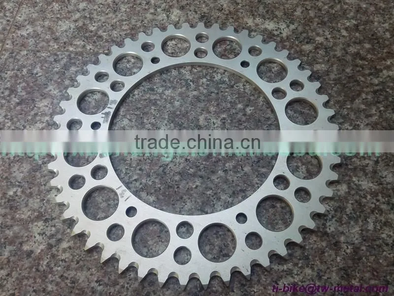 Titanium Motor Bike Chain ring Customized Titanium Motor Bicycle Chain Ring High Quality Titanium Motorbike bicycle chain-ring