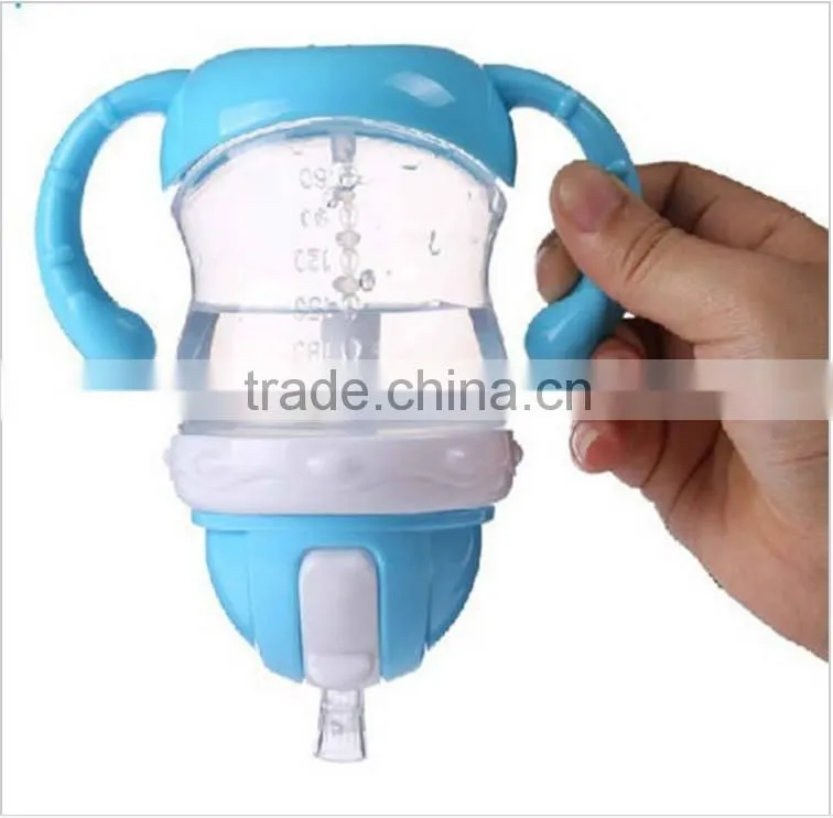 Top quality PP baby water bottle with handle