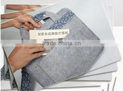 New Fashion flower lady Felt Laptop Bag(FTB16-008)