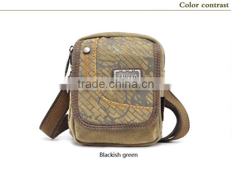Leisure Men's Canvas Messenger Bag Design Retro Sling Bags Classic Cross Body Bag