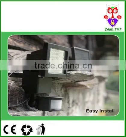 Outdoor Solar Power 0.075W Led Motion PIR Sensor Light
