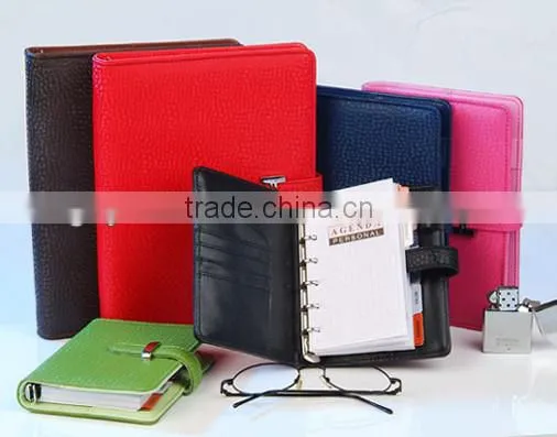 A5 ring binder leather organiser