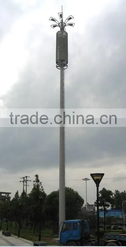 Telecommunication Steel Monopole For Mobile Communication Technology