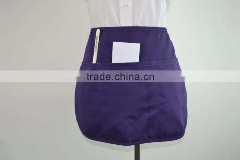plain violet waiter apron