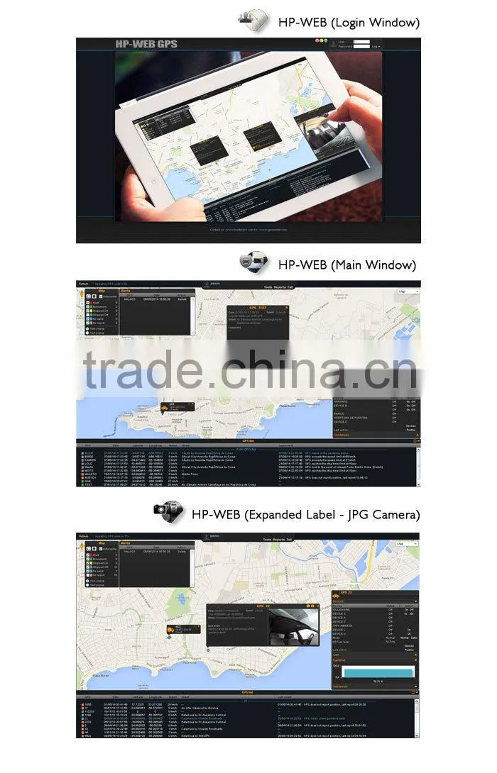 Portable GPS tracker for assets tracking, 22 days battery life, 2 battery modes, Two-way voice, 2 alert buttons - HPAUTONOMOUS