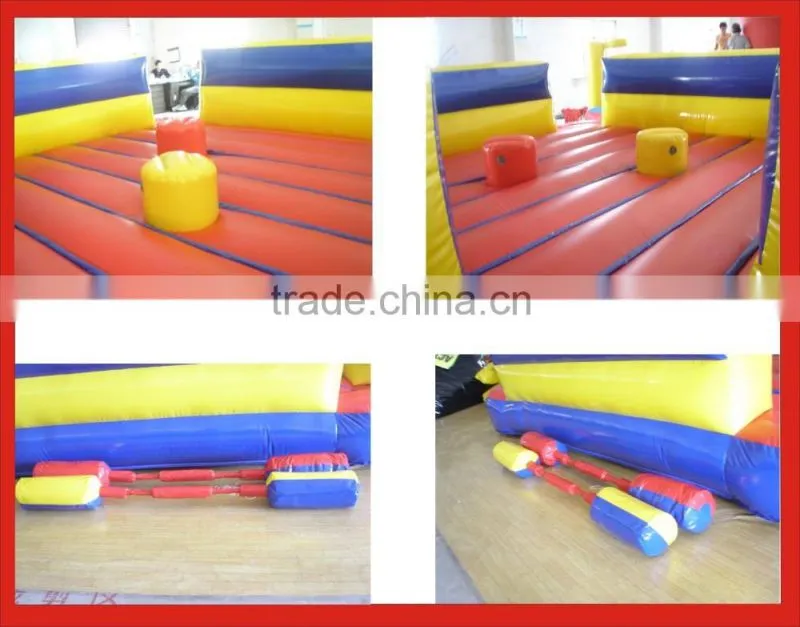 Factory Supply inflatable gladiator games, inflatable wrestling ring