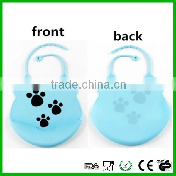 Innovative design waterproof non-toxic silicone Baby Bib