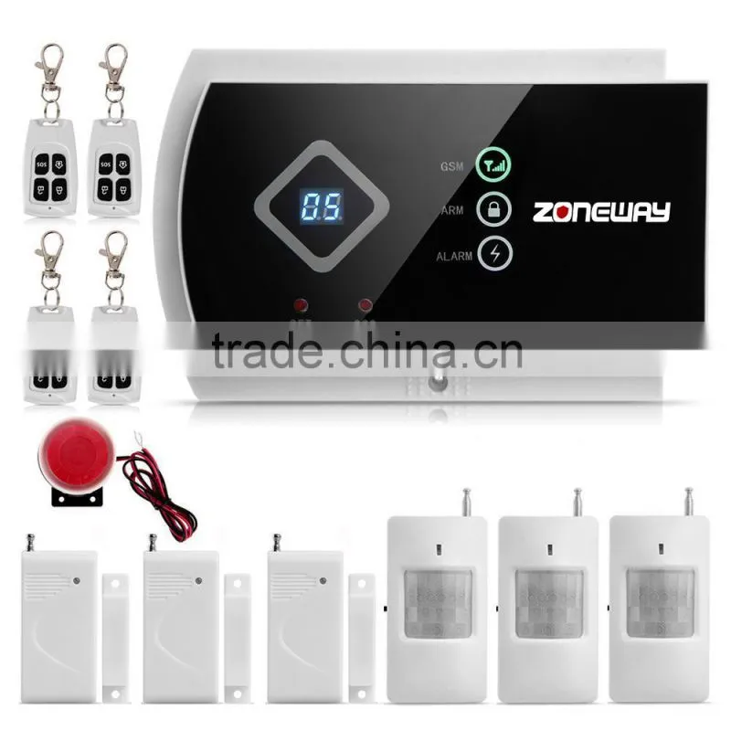 ZONEWAY ZW-G10AT wireless GSM alarm support phone APP