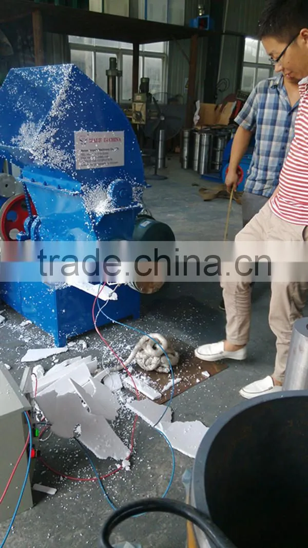 EPS lump waste forming machine, EPS foam recycling hot melting machinery