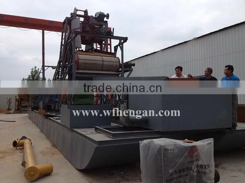 excavating gold dredger