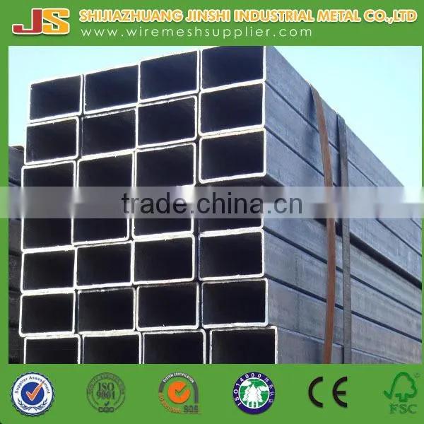 60 x 80 Galvanized Gas Pipeline Rectangle Seamless Steel Tubes