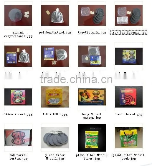 china supplier chemical formula anti mosquito coil