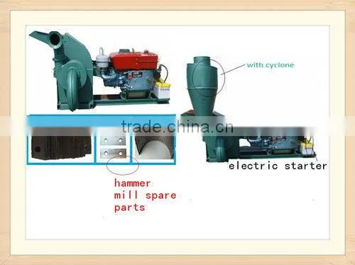 hot sell fertilizer hammer milling/ tree branches hammer crusher/ biomass hammer mill/ crusher wood onto powder machine price