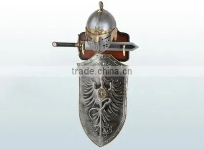 B-10 Shield warrior sculpture bronze wholesale statues art deco gift design bust