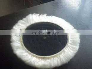 wholesale lambskin bonnet/car care buffing pad/wool pad