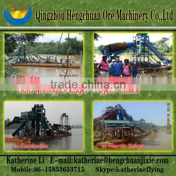 Chinese Gold Suction Dredge Boat for Sale
