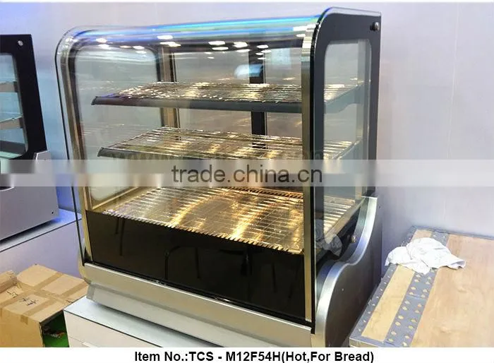 Table Top Hot Bread Rack Curved Glass Bakery Display/Bakery Display Racks/Bakery Rack