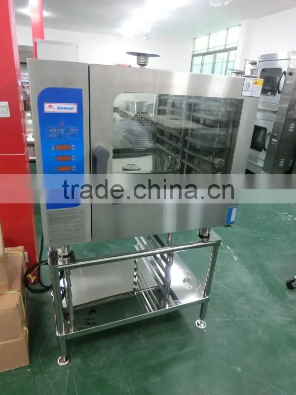 Hot sale commercial baking oven,6 deck combi steam oven with rack(ZQF-061DX)