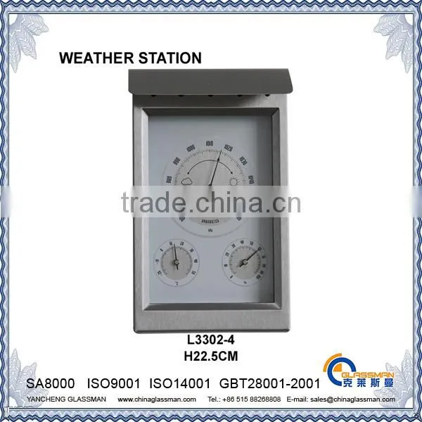 wooden frame advanced weather station L3302-4