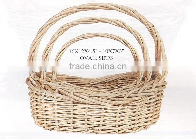 Best Quality cheap wicker baskets wholesales+willow basket
