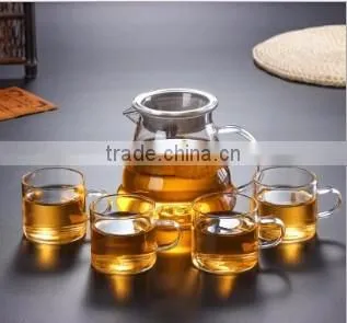 21oz Borosilicate Teapot Tea Infuser Heat Resistant Teapot Set For Tea Display, Tea