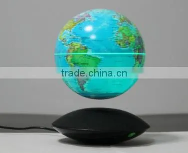 Cool Invention! Maglev Floating Global With Light Up Glow Stick