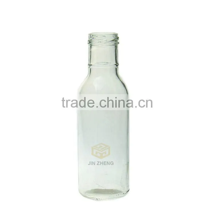 empty Factory outlets manufacture with cap 12 oz decorative glass bottle with screw lid