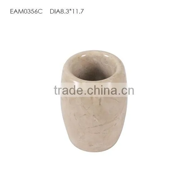 Water-proof and anti-oxidation marble candle jars with lids for container home