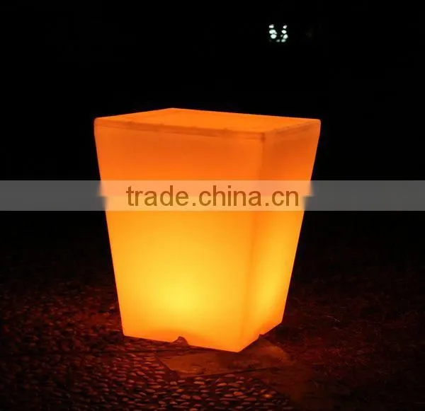 FO-9519 Colorful Light Plastic LED Flower Planter