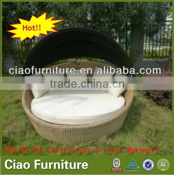 wicker sun bed furniture outdoor rattan day bed