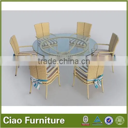 commercial wicker table and chair hotel table set