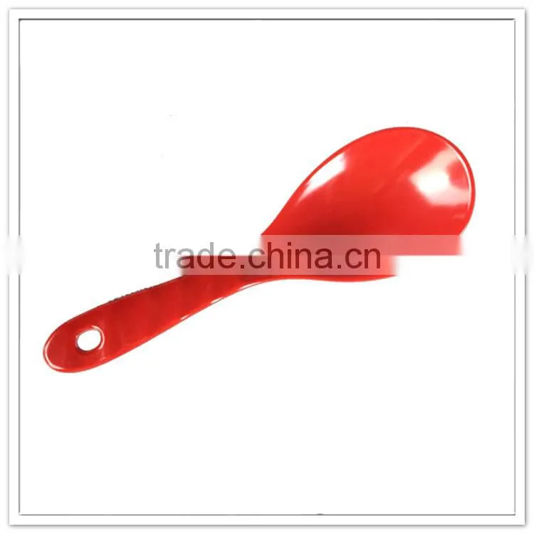 Manufacturer directly supply cheap restaurant red plastic chinese soup spoon