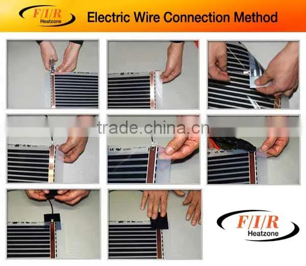 FIR Heazone far infrared ray electric carbon floor heating film EF-205(heating element, electric spark prevention design)